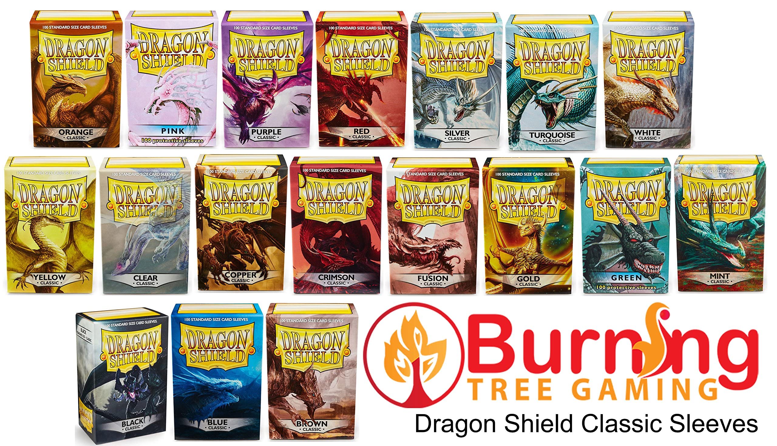 10 Packs Dragon Shield Classic Black Standard Size 100 ct Card Sleeves Display Case - Image 4