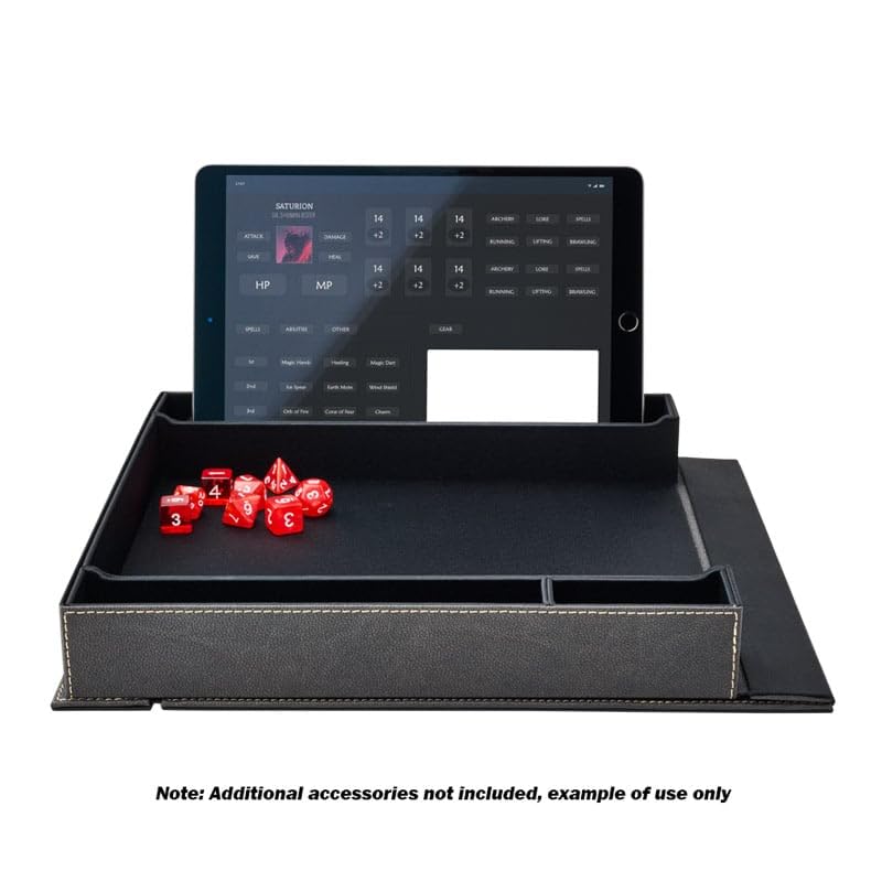 Arcane Tinmen Dragon Shield RPG – Player Companion: Iron Grey - Durable and Sturdy – Dice Tray & Player Storage Box – Tabletop RPG TTRPG – Dungeons and Dragons DND D&D (AT-50011) - Image 5