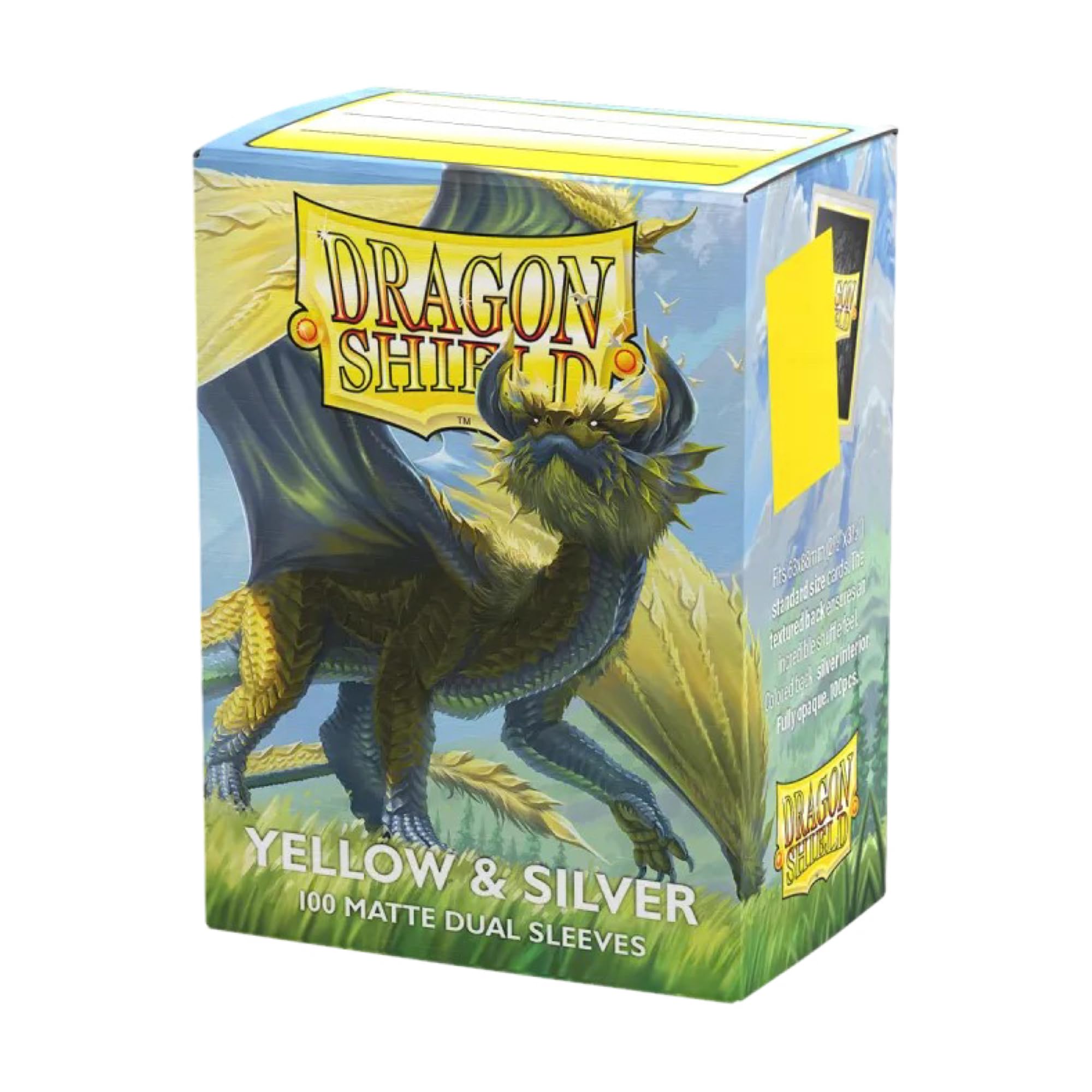 Dragon Shield | Perfect Fit & Yellow/Silver Bundle | Double Sleeve Combo 2X 100 CT - Smooth & Tough Premium TCG Sleeves | Compatible with Pokemon, One Piece & Magic The Gathering - Image 3