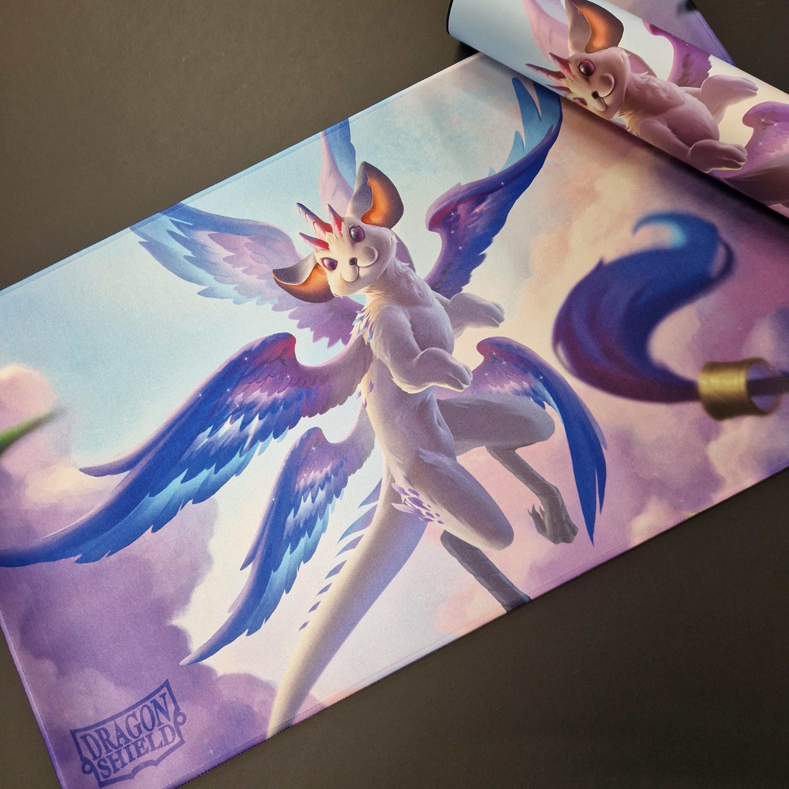 ​Dragon Shield Playmat – Standard Size TCG Playmat with Stitched Edges & Non-Slip Rubber Backing – Included Tube for Transport & Protection | Whiskerwing - Image 4