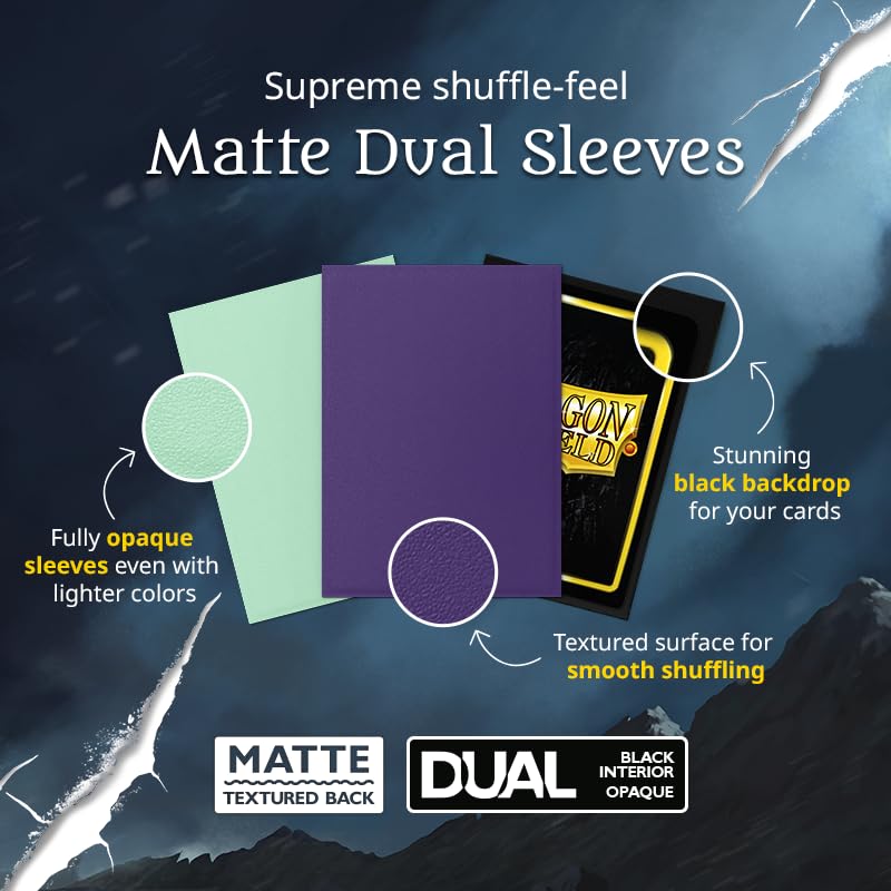 Dragon Shield | Perfect Fit & Power Matte Dual Bundle | Double Sleeve Combo 2X 100 CT - Smooth & Tough Premium TCG Sleeves | Compatible with Pokemon, One Piece & Magic The Gathering - Image 7