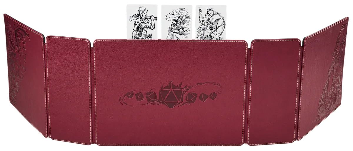 Dragon Shield RPG: Game Master Companion: Blood Red – Compatible with Official DND Spell Cards - 6 Foam Trays with Room for a Total of Over 40 Miniatures of Various Sizes - Image 5